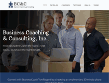 Tablet Screenshot of businesscoachingandconsulting.com